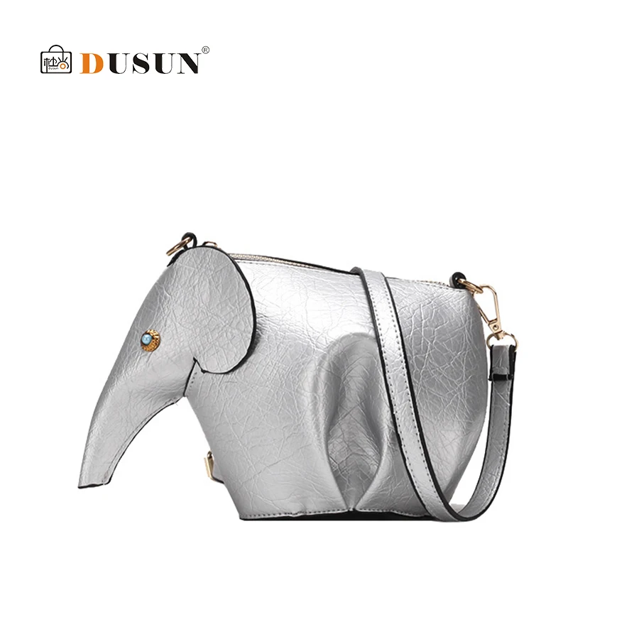 

DUSUN Cartoon Elephant Handbag Fashion Women's Shoulder Messenger Bag High Quality PU Leather Mini Cute Casual Crossbody Purse