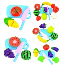 6 Тип Кухня Пособия по кулинарии игрушки Дети DIY Фрукты Greenstuff Красота Пластик Кухня игрушки играть роль игрушка набор детей развивающие игрушки