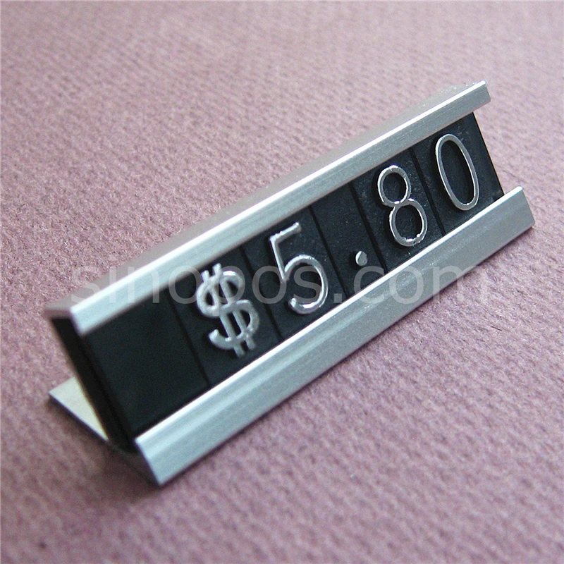 Price Tag Display Stand Desktop Metal Base Combined Camera Mobile Phone Assembly Arabic Numerals Signs Label Window Counter