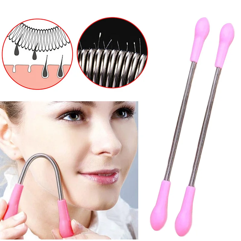 1 Pcs Face Facial Hair Spring Remover Stick Remova Epilator Epistick Facial Hair Remover Spring Threading Tool Removal Epicare