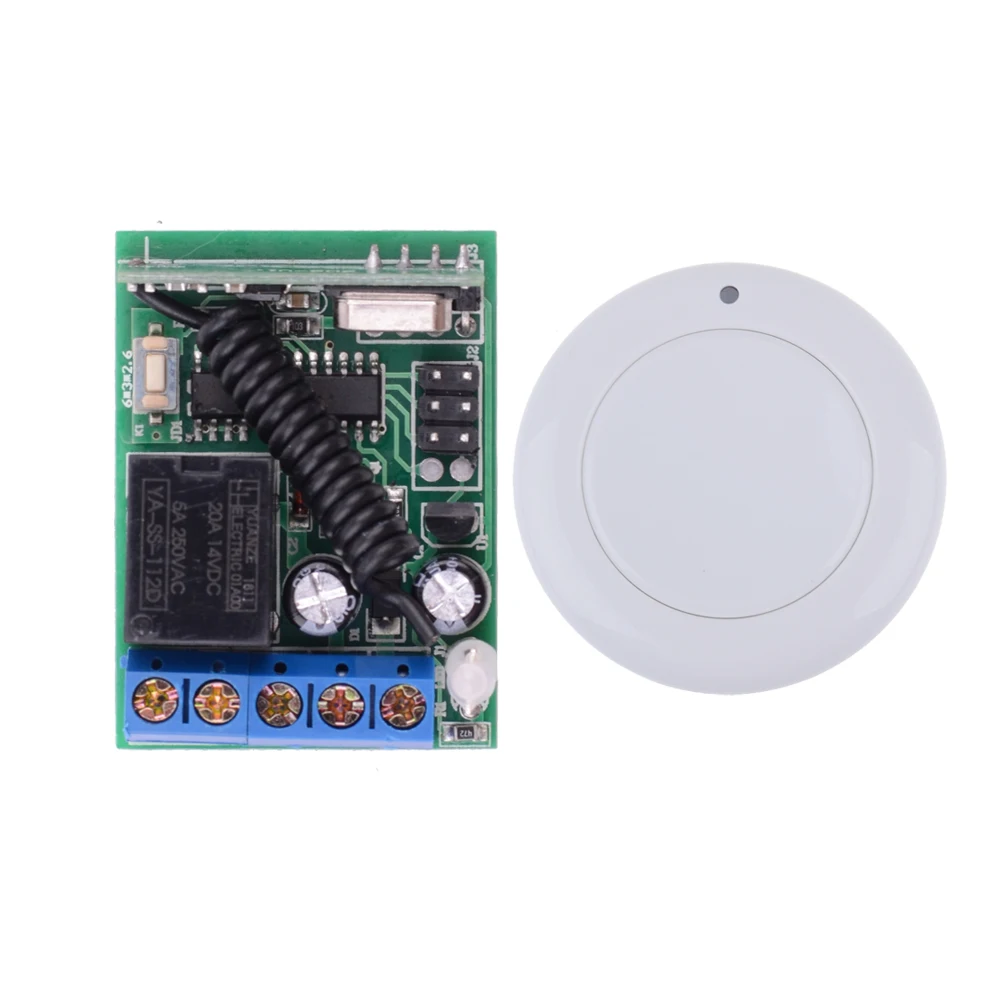 

433MHZ DC 12V 5A 1Channel Wireless Remote Switch 12V Remote Access control System Receiver With Delay Time Function 3S 5S 10S