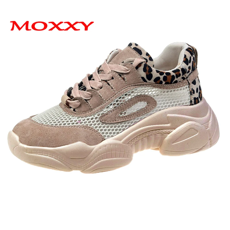 

Leopard Sneakers Women High Platform baskets femme Dad Sneaker 2019 Tenis Mesh Casual Sport Shoes Woman Sneaker chaussures femme