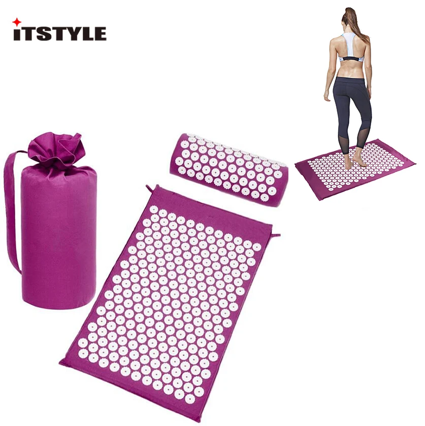 ITSTYLE Йога акупрессурные массажные коврики для спины тела снятие стресса