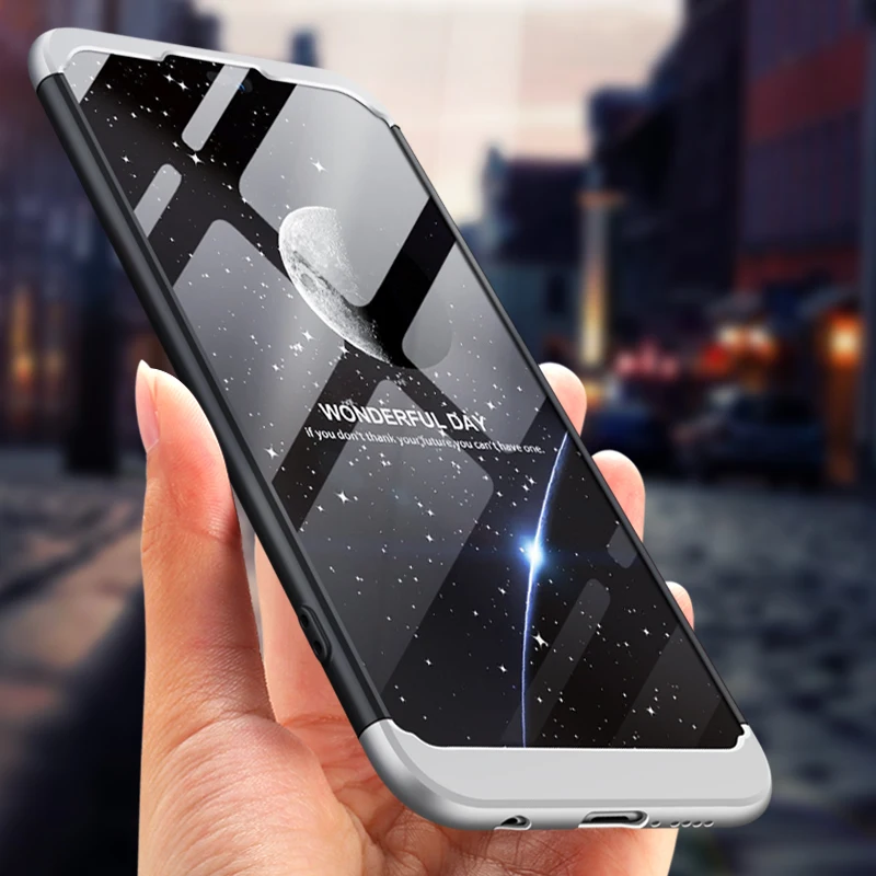 Чехол для huawei P20 Lite/Nova3E чехол 360 градусов полный упаковки Жесткий ПК оболочка