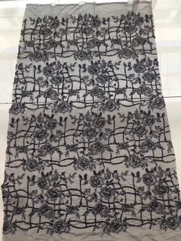 

best quality yaking-1.1406 embroidered African Tulle Lace Fabric African French Lace Fabric with embroidery