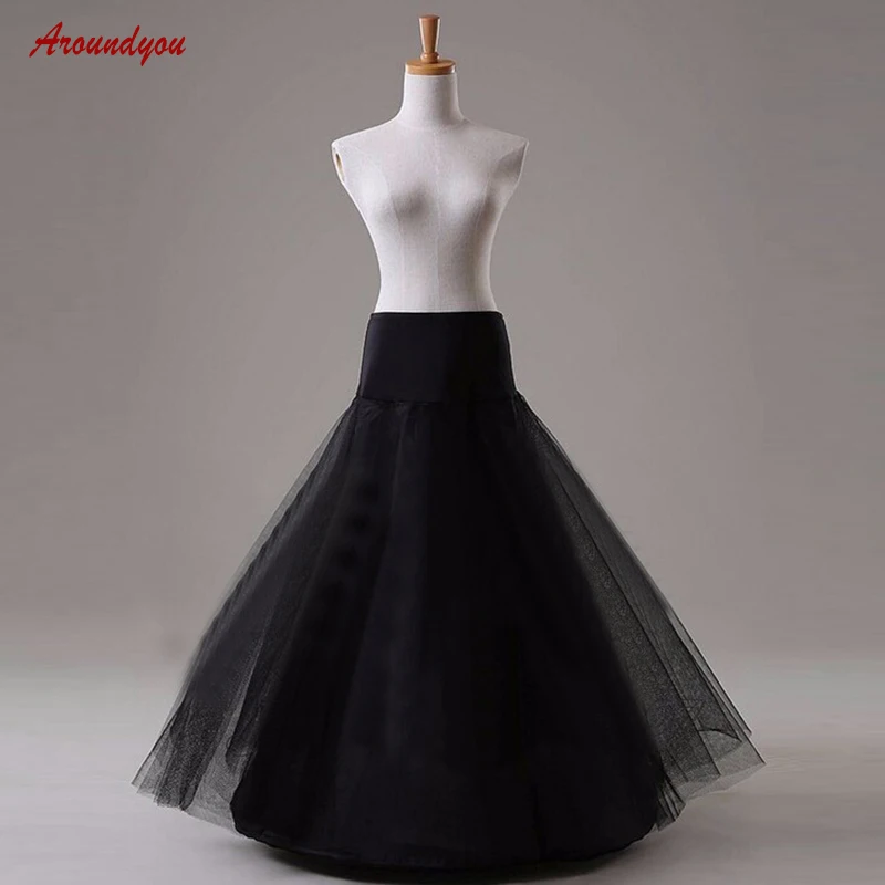 

Black or White Petticoat Wedding Woman Underskirt Tulle Pettycoat Crinoline Hoop Skirt
