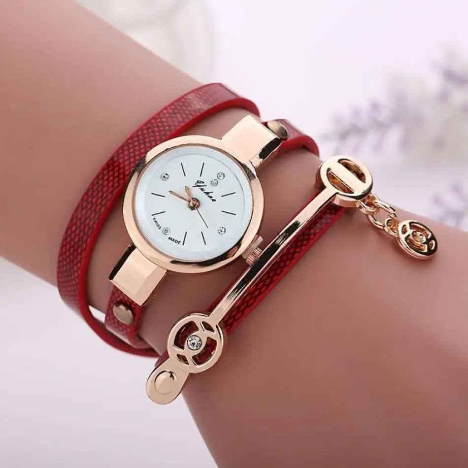 

Timezone #401 Exquisite Elegant Women Metal Strap Watch Bracelet watch Dress Women Watch Clock