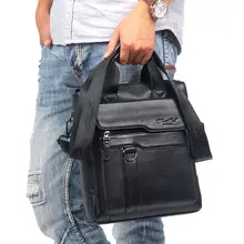 Nueva Bolsa de Mensajero Maletín de Cuero Genuino Para Hombre Del Bolso de Hombro Bolsos