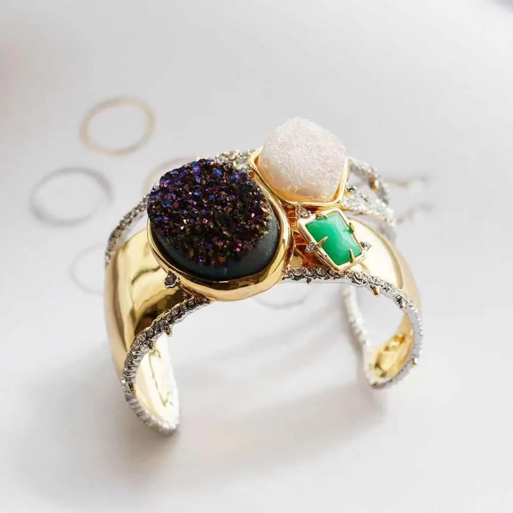 

2019 Amybaby High Quality Luxury Fashion Womens Natural Stone Bangle Jewelry For Party