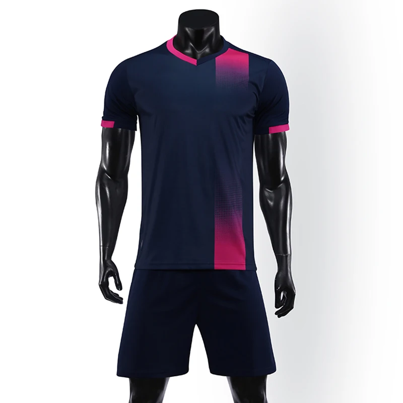 Детская одежда для футбола для взрослых, Джерси, Футбольная форма для мальчиков и девочек, футбольные комплекты, костюмы для соревнований, напечатанные на заказ цифры - Цвет: 8817-Royal blue