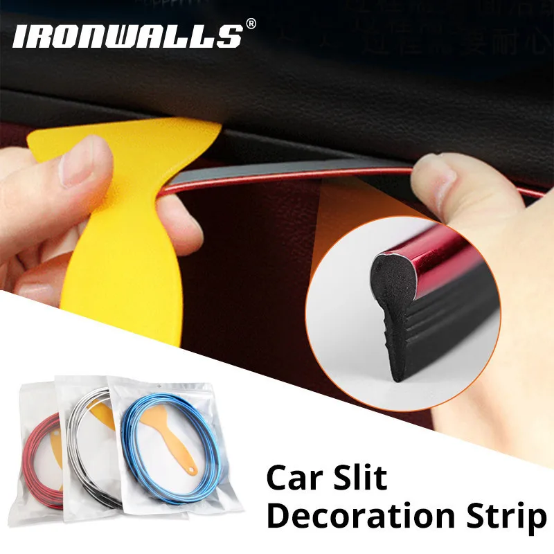 Buy Partol 5m 3mm Car Styling Interior Mouldings Strip Auto Decoration Body