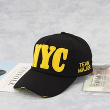 Классическая Корейская версия весенней и летней женской шляпы солнцезащитный козырек бейсбольная кепка женская шляпа NYC Письмо бейсбольная кепка завод