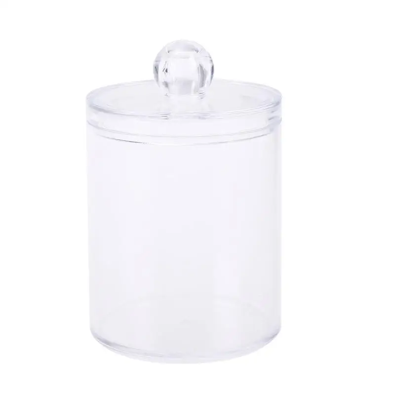 Buy OUNONA Plastic Canister Clear Cotton Swab