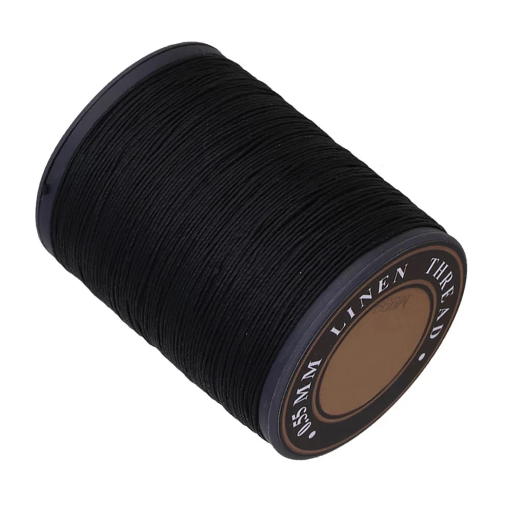 0.55mm Sewing Craft Flax Waxed Linen Wax Cord String Black 150m | Дом и сад