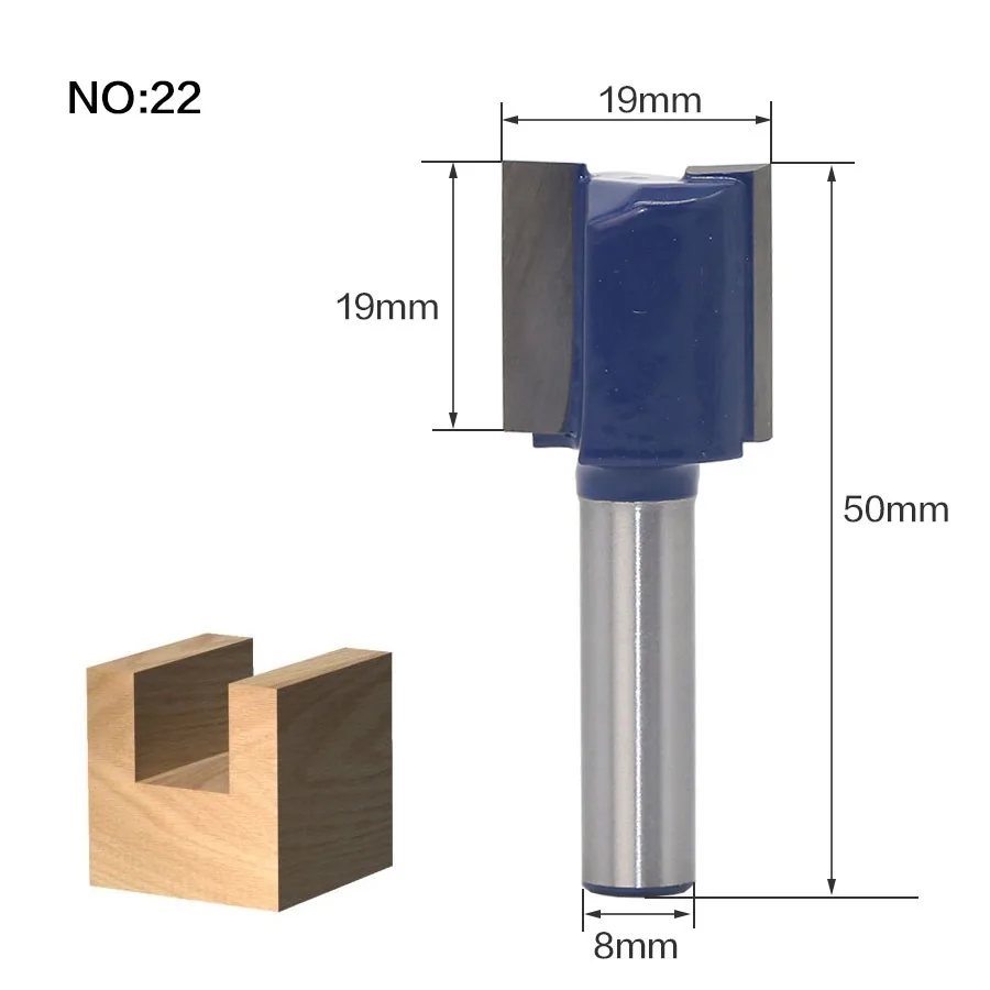 1 шт. 8 мм хвостовик древесины маршрутизатор бит прямой Концевая фреза триммер очистка заподлицо отделка угловая круглая бухта коробка биты инструменты фреза