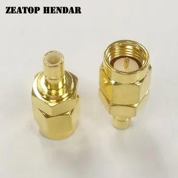 

50Pcs Brass Gold Plated SMA Male Jack to SMB Male Plug Straight RF Coaxial Coax Adapter Connector