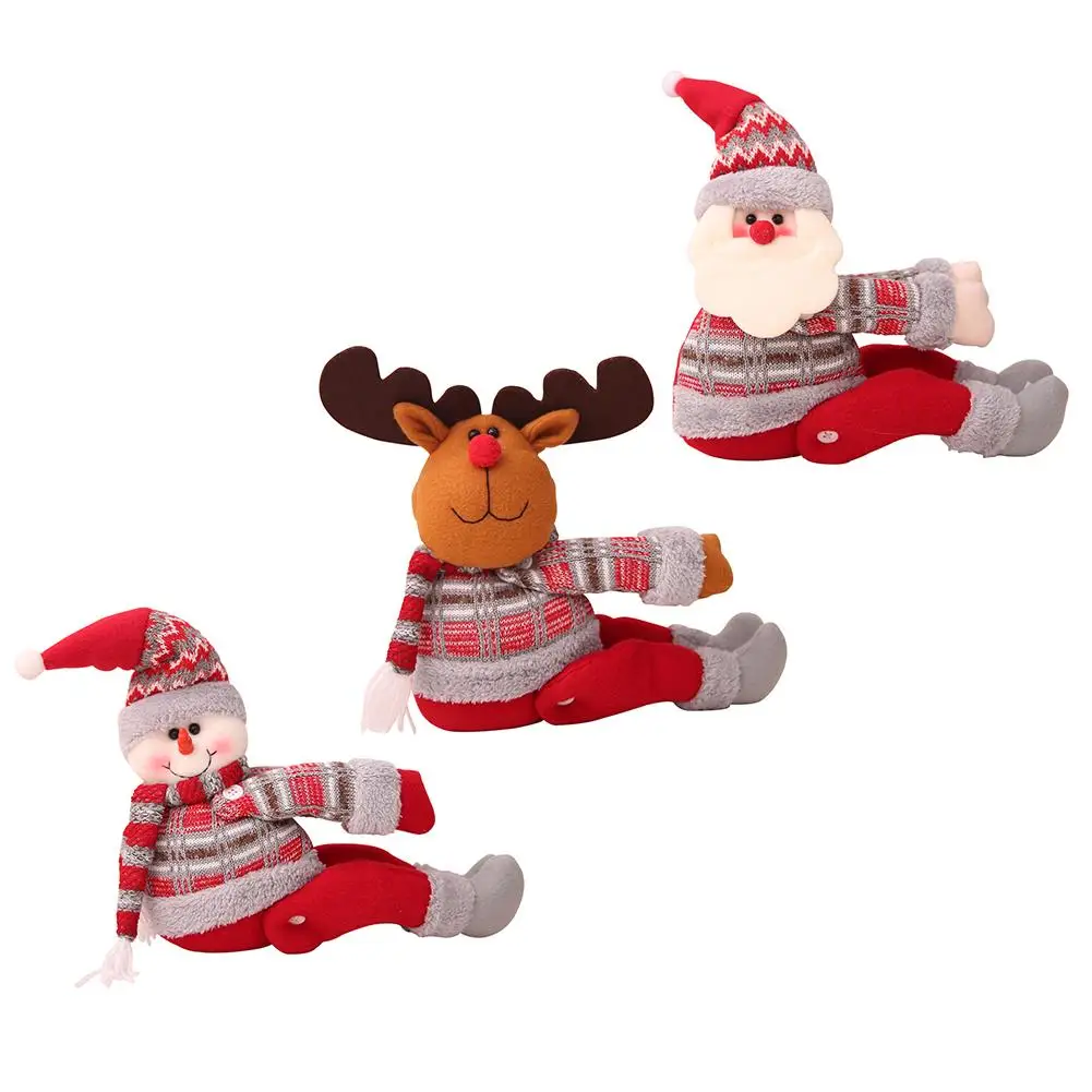 

New Christmas Curtain Buckle Christmas Decorations Santa Claus Supplies Window Decoration Christmas Gifts Festive Atmosphere