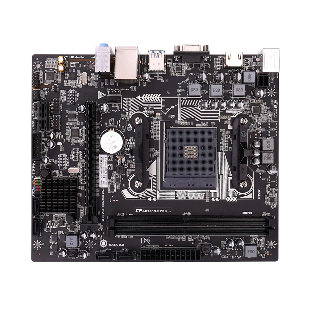 

Colorful AB350M PRO V14 Motherboard AMD B350/ AM4 MATX Mainboard DDR4 VGA + HDMI SATA3.0 6Gb/s For Desktop