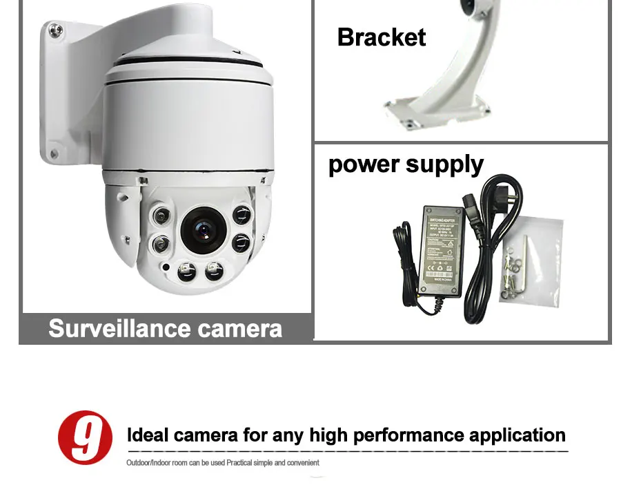 CCTV IP66 Открытый безопасности " Мини Высокая Скорость купол AHD 1080 P PTZ Камера 2.0MP 20X зум Автофокус IR 100 м коаксиальный PTZ Управление