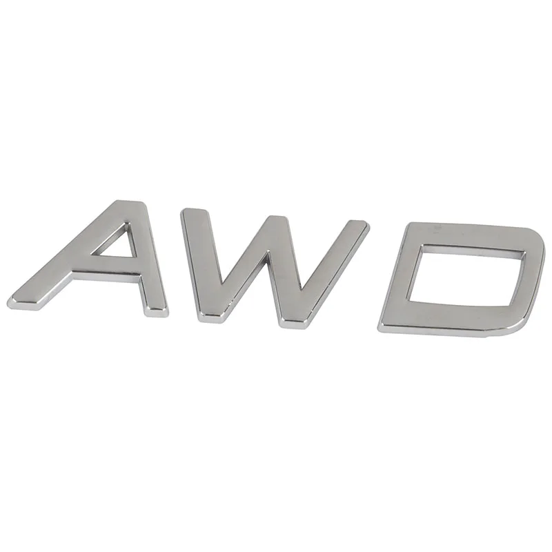 

MAYITR 3D Metal AWD Emblem Car Logo Badge Sticker Decal 4 Wheel Drive SUV Off Road for Toyota Highlander VW Car Styling