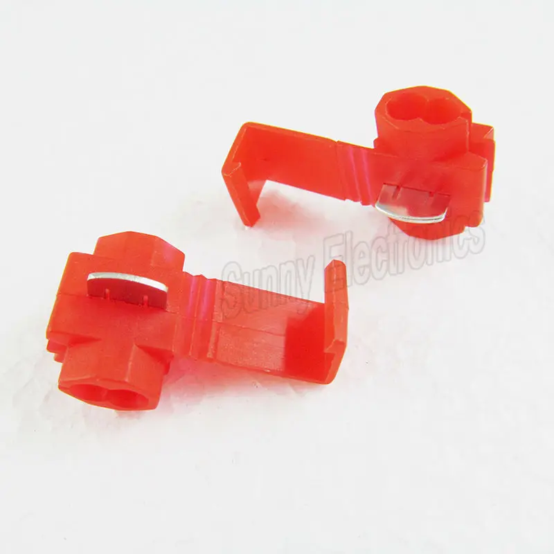 

Free shipping 50PCS Red Scotch Lock Quick Splice 22-18 AWG Wire Connector