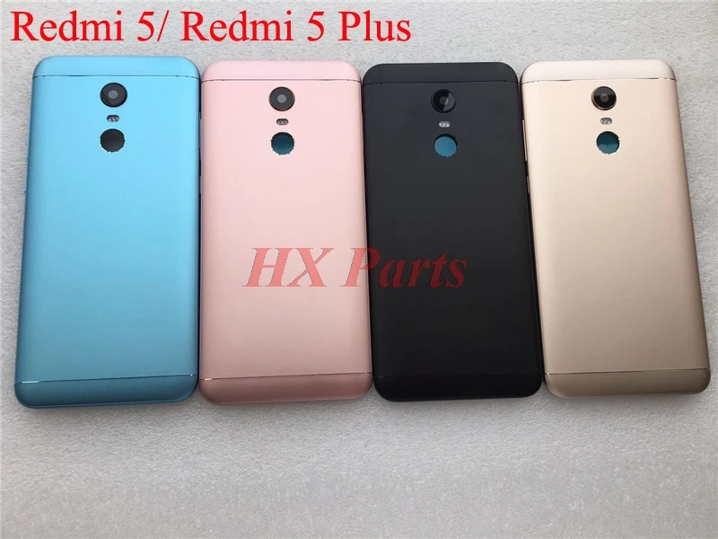 

For Xiaomi Redmi 5/ Redmi 5 Plus Rear Battery Door Back Cover Housing + Power Volume Buttons+ Camera Lens Cover