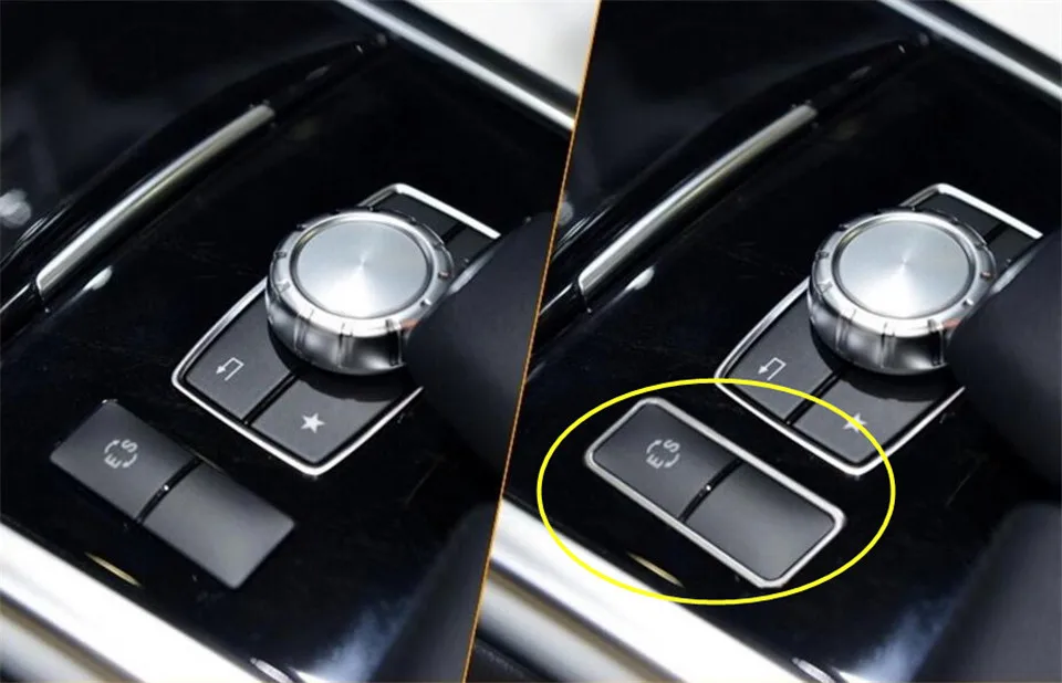 

1pc Central Console ES Button Cover Trim for Benz E CLS Class W212 W218 Facelift 2013-2016
