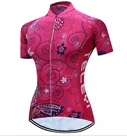 Weimostar Для женщин MTB с коротким рукавом Костюмы Велоспорт Джерси футболка спортивная одежда для велоспорта Одежда Размеры S-5XL - Цвет: 1