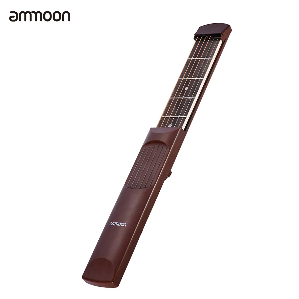 Портативная карманная Акустическая гитара ammoon инструмент для практики Chord Trainer 6