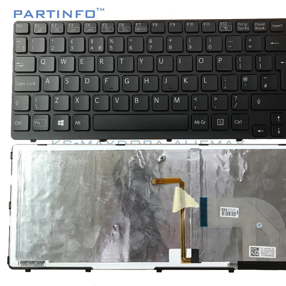 Клавиатура для ноутбука с британской раскладкой SONY VAIO SVE15 клавиатура подсветкой