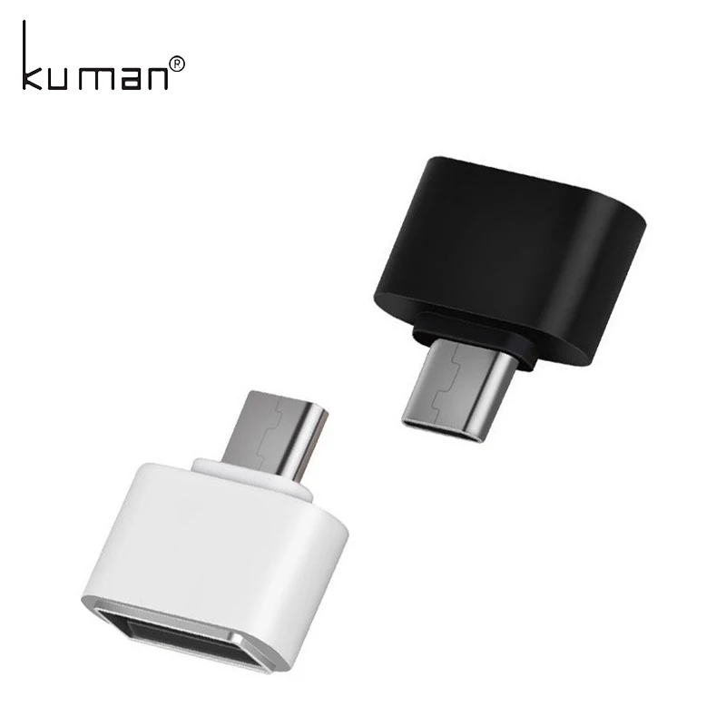 Kuman USB адаптер USB к MicroUSB Кабель-адаптер конвертер для флешки USB флэш-накопитель ручка-накопитель к телефону компьютер OTG A