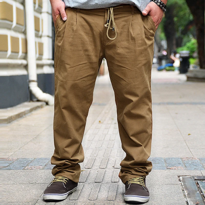 Fat men's pants plus size casual trousers overall casual harem baggy