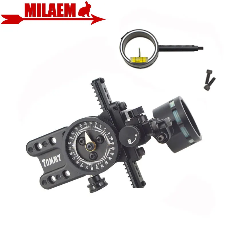 

1pc Archery Compound Bow Sight 1pin Bow Sight Adjustable Pointer HRD Technology Compound Bow Shooting Accessories