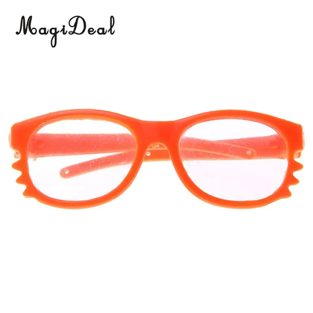 1Pair Cute Doll Glasses Black Eyeglasses Made for 18 inch American Doll My Life Dolls Clothes Accs Children Girls Toy