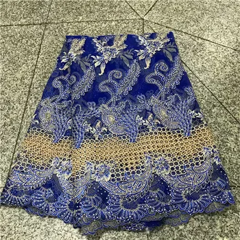 

Excellent party French net lace fabric with rhinestones VRN133(5yards/lot)