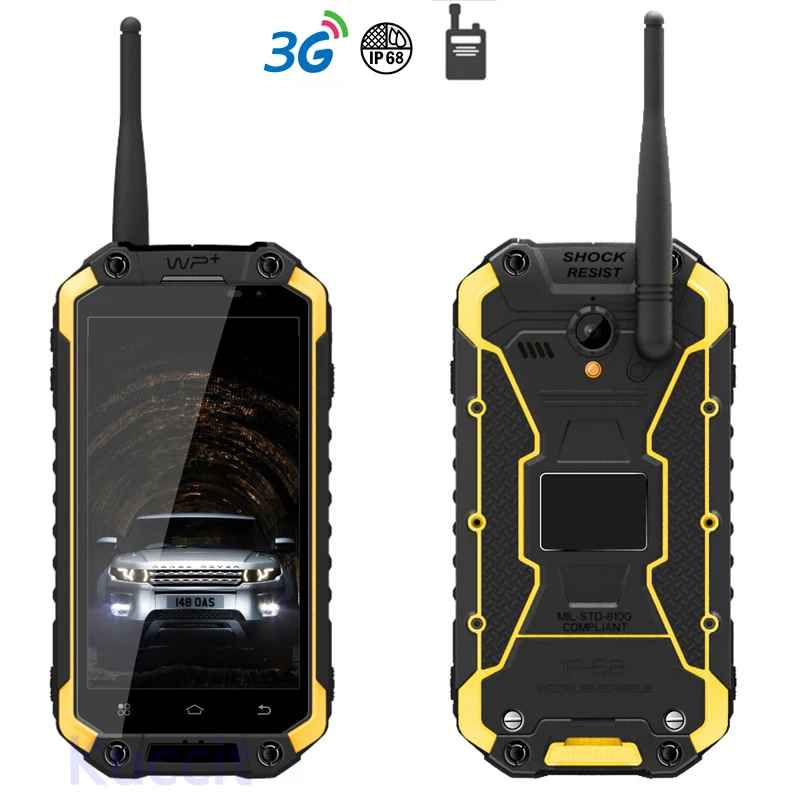 Two Way Radio Waterproof Walkie Talkie Ham Radio Mobile Phone Rugged