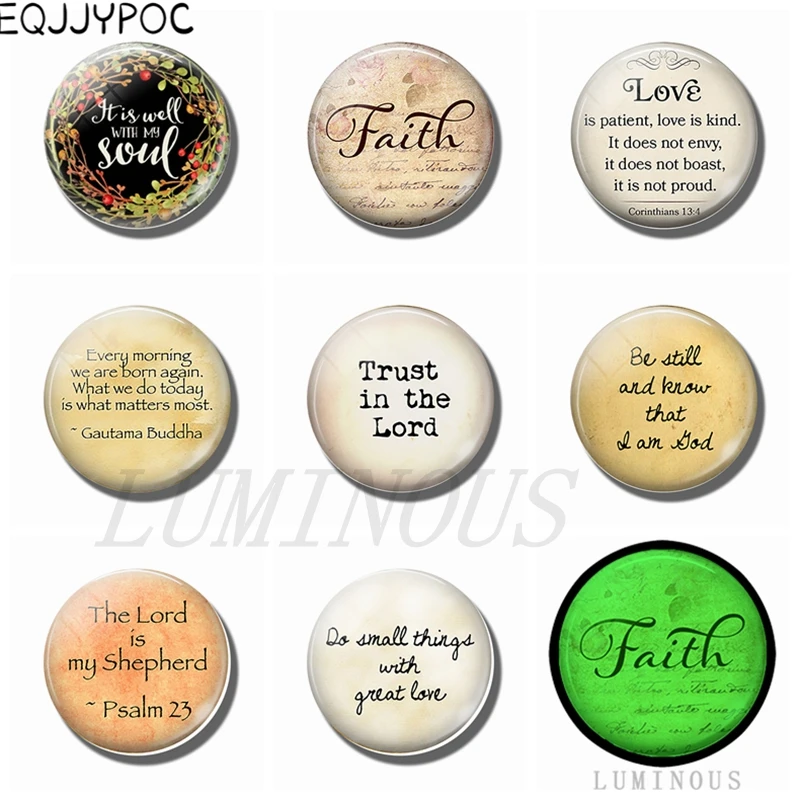 

Luminous God Quotes Bible Letter 30 MM Fridge Magnets Glass Refrigerator Magnet Fridge Memo Magnetic Note Holder Christian Gifts