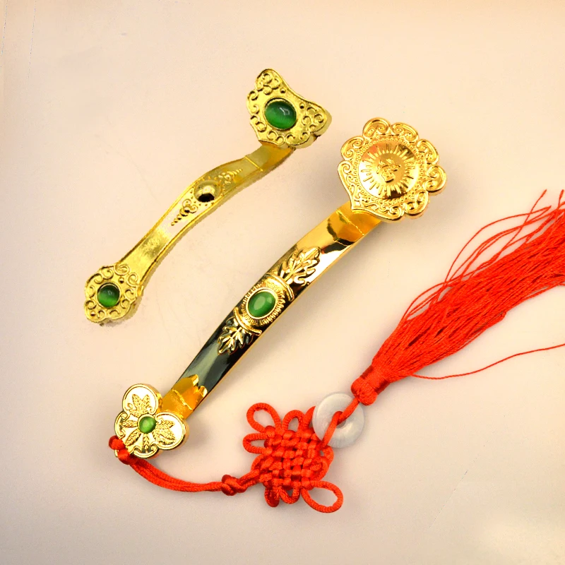 

chinese crafts Golden Ruyi gifts Home Furnishing feng shui Power Scepter decoration ornaments good Fortune
