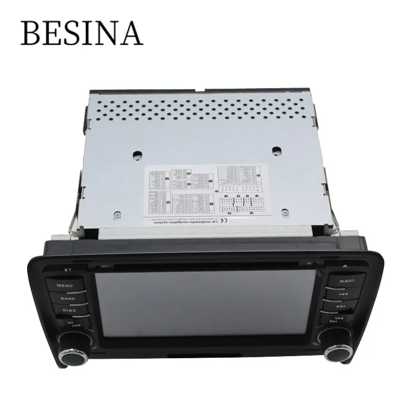 Excellent Besina Two Din 7 Inch Car DVD Player For AUDI TT 2006-2012 Canbus Radio GPS Navigation Steering Wheel Contol Map 1080P RDS USB 3