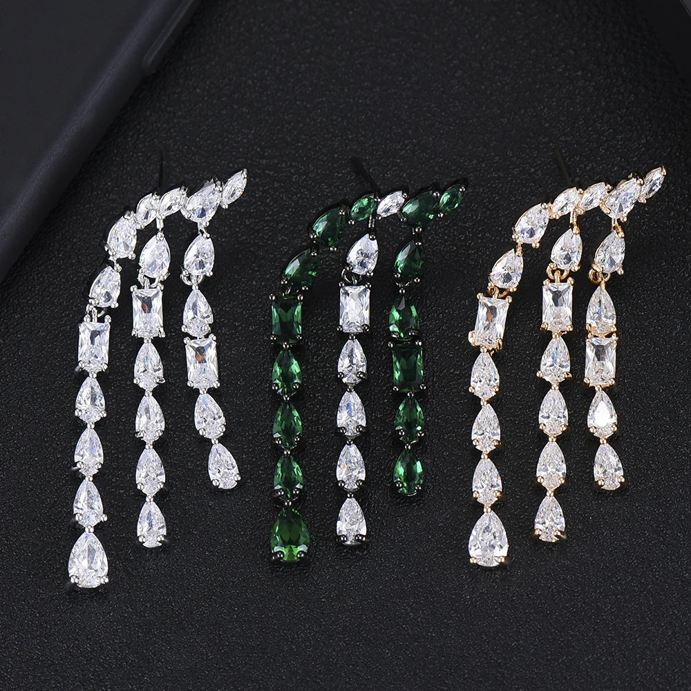 

missvikki Luxury Earrings For Women With Cubic Zircon Charm Flower Earrings Ladies Jewelry Gift Top Quality Women Gift