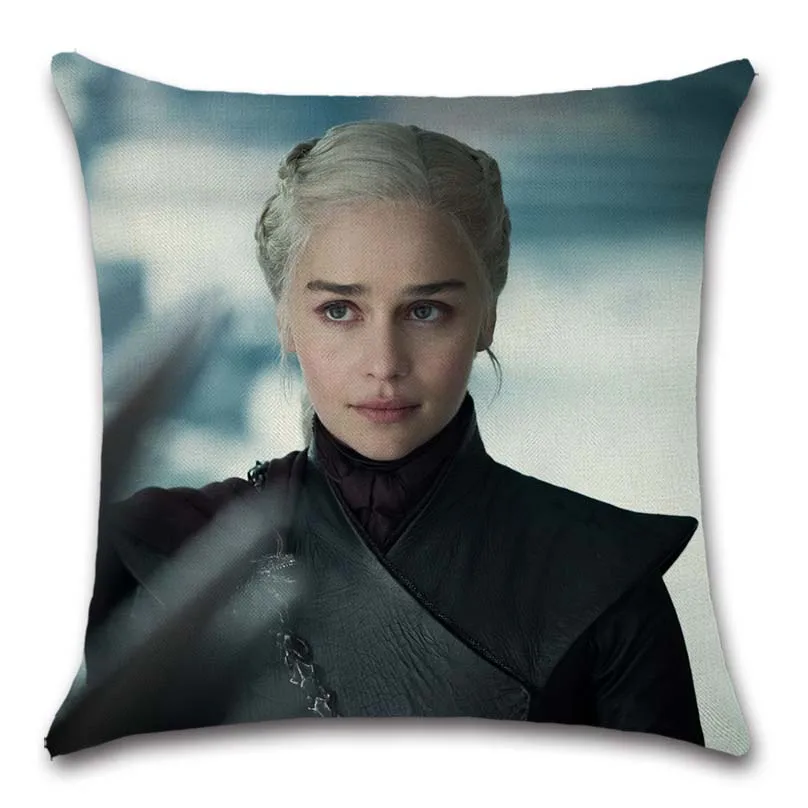 Arya Cersei Daenerys Игра престолов Подушка с изображением женщины чехол декоративный стул сиденье автомагазин диван декоративная наволочка домашний дом спальня - Цвет: 5