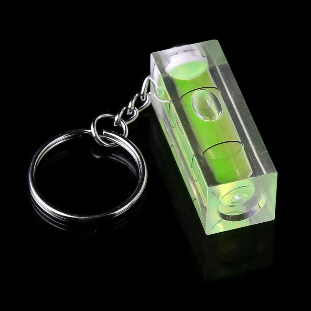 1 PC Mini Square Spirit Level Key Ring Key Chain Tool Gadget Fr Photo ...