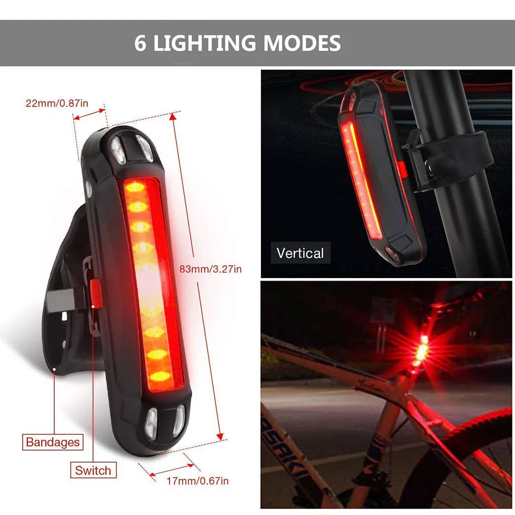 Perfect Bicycle Light LED Bicycle Light Set Intelligent Sensor Front Lights Bike Lamp waterproof  2019 New USB Bike Light XYT04FA 4