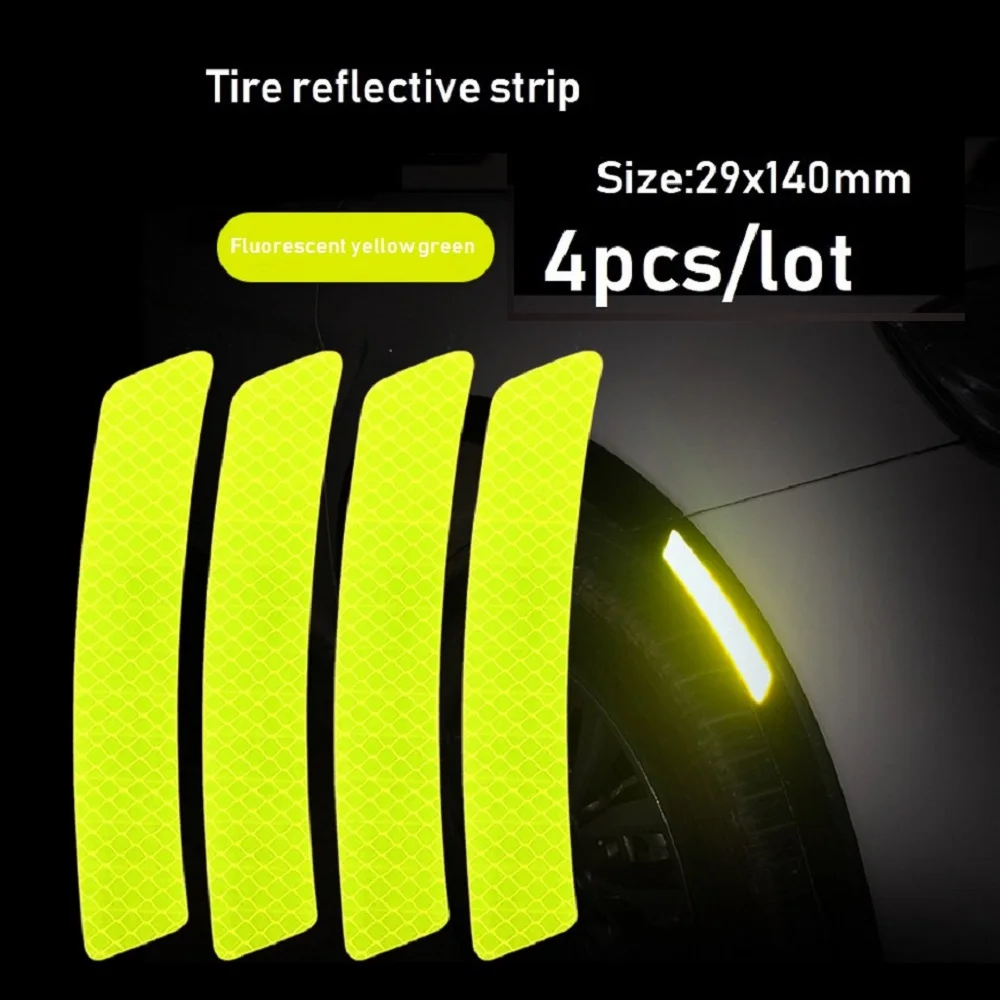 4xTire-reflective-strip-yellow-green