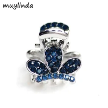 Маленькие стразы для волос Muylinda, Модные металлические заколки для волос, ювелирные изделия для женщин, аксессуары для волос