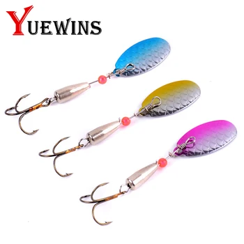 

Yuewins Metal Hard Fishing Jig Head Wobbler Spoon Lure Fishing Lures 6cm 4.3g Spinner Baits Tackle Pesca Isca Artificial QA155