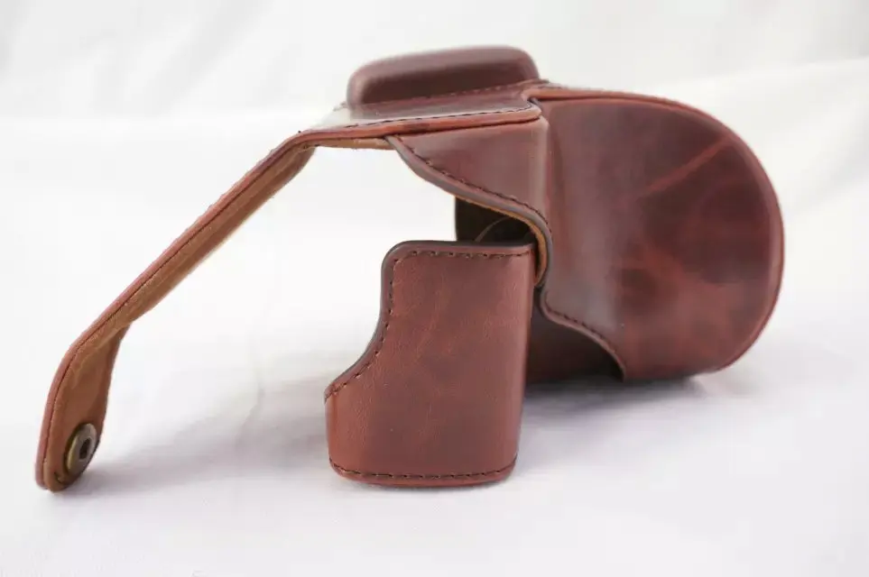 hiking camera backpack New Retro Vintage Pu Leather camera Bag For Sony NEX 5N Nex 5T Nex 5R  camera Case With Strap Black Coffee Brown Red designer camera bags