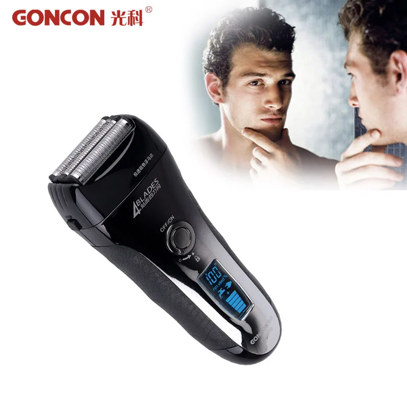

Fast Charge Reciprocating Razor Waterproof Electric Shavers with 4-blade Cutting System Intelligent Cutting Head for Men