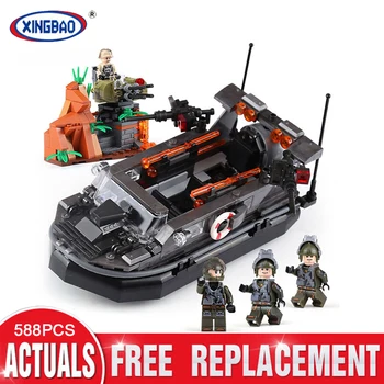 

XingBao 06017 Blocks 588Pcs Military Series Self-Locking The Assault Boat Set Building Blocks Bricks Educational Toys Model Gift
