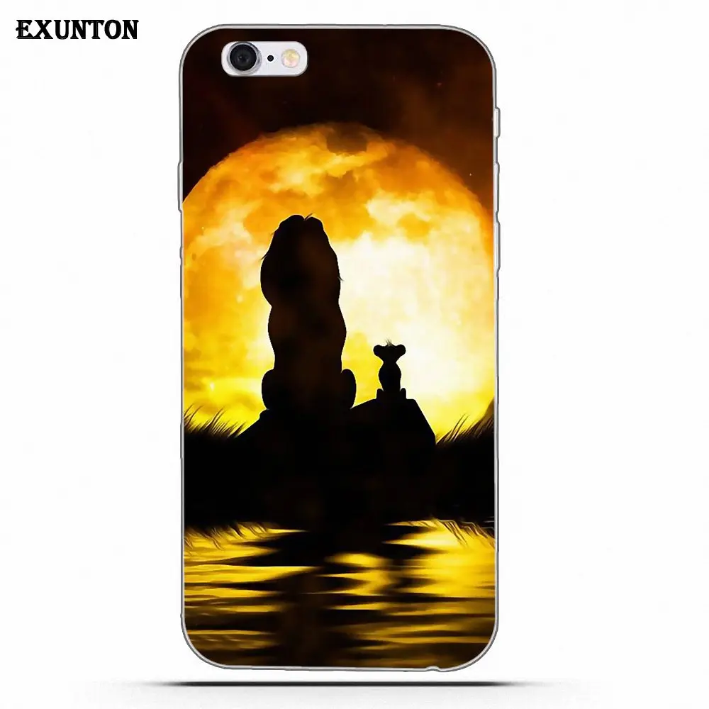 Le Roi Lion для Apple iPhone 4 4S 5 5C SE 6 6S 7 8 Plus X Мягкий ТПУ чехол телефона|Чехлы-накладки| |